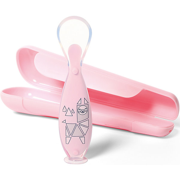 

Ложечка для кормления BabyOno розовая, Розовый, Ложечка для кормления BabyOno розовая