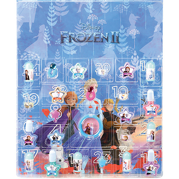 фото Детская декоративная косметика markwins frozen новогодний календарь, 24 подарка
