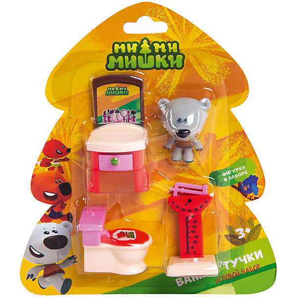 

Игровой набор Ми-Ми-Мишки Тучка и ванная комната, 3 детали интерьера