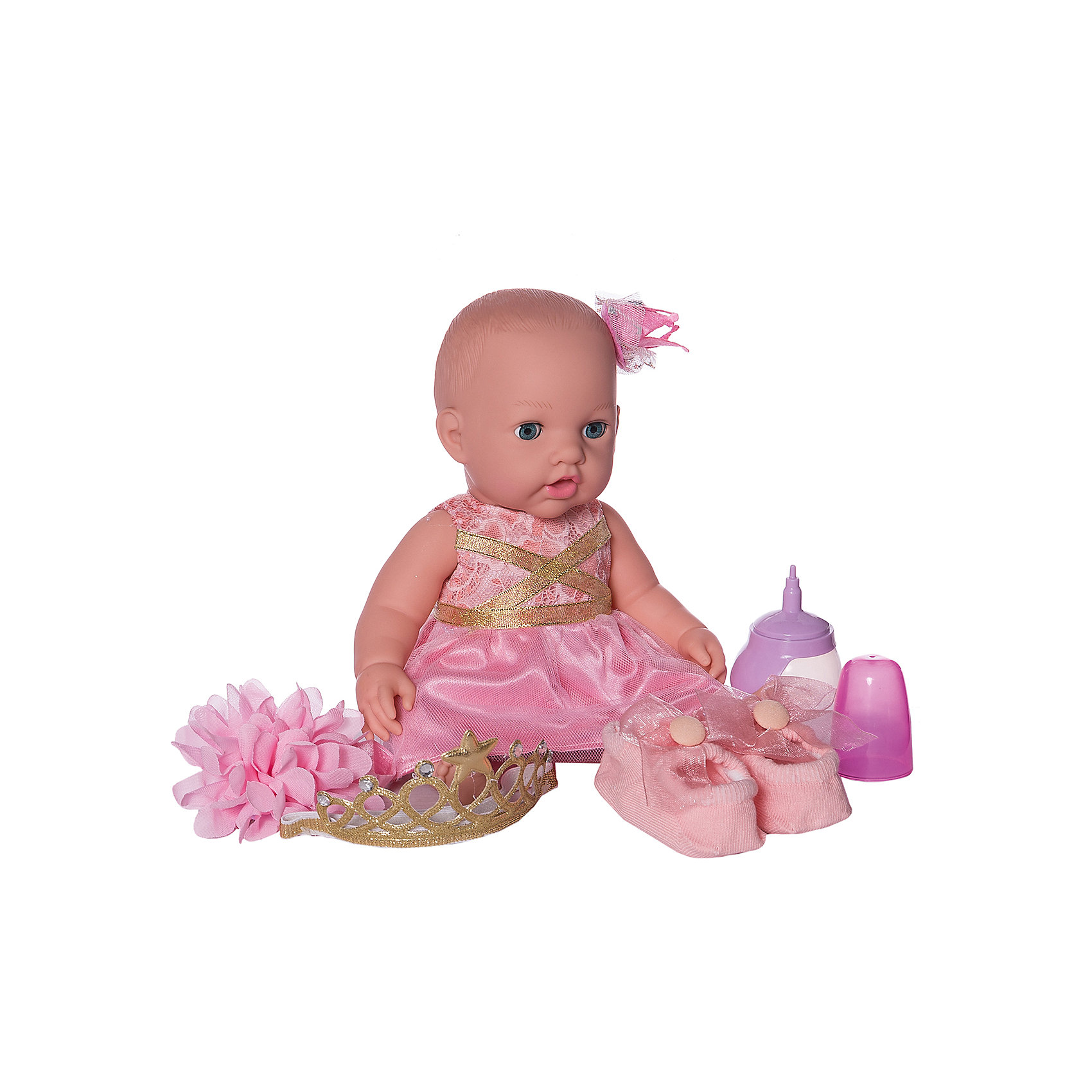 Кукла-пупс в корзинке, с акссесуарами Junfa Toys 13634079