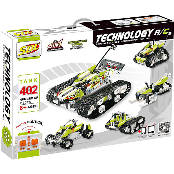 

Конструктор SDL Technic на радиоуправлении TANK 402 R/C