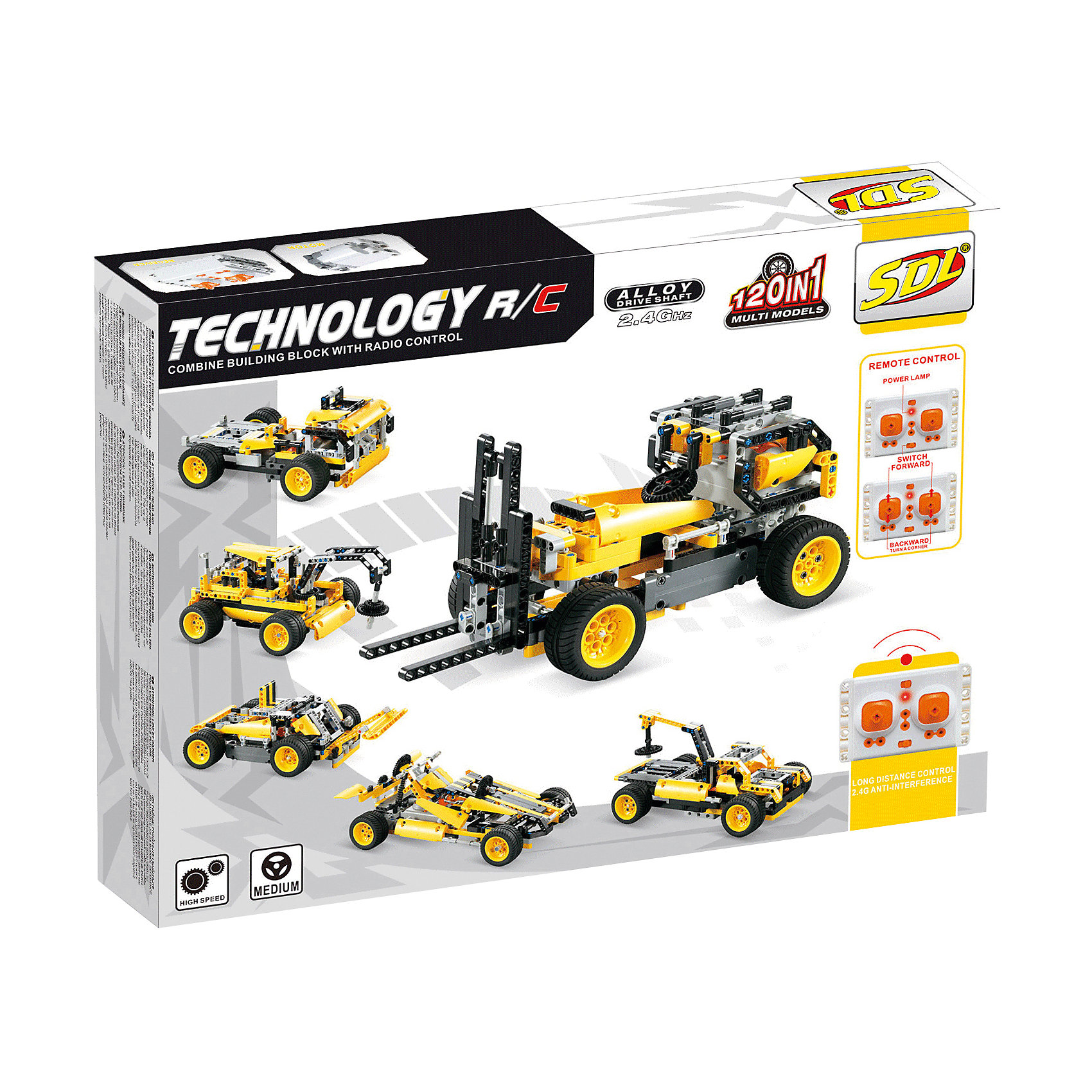 Конструктор Technic на радиоуправлении 120в1 RC SDL 13634507