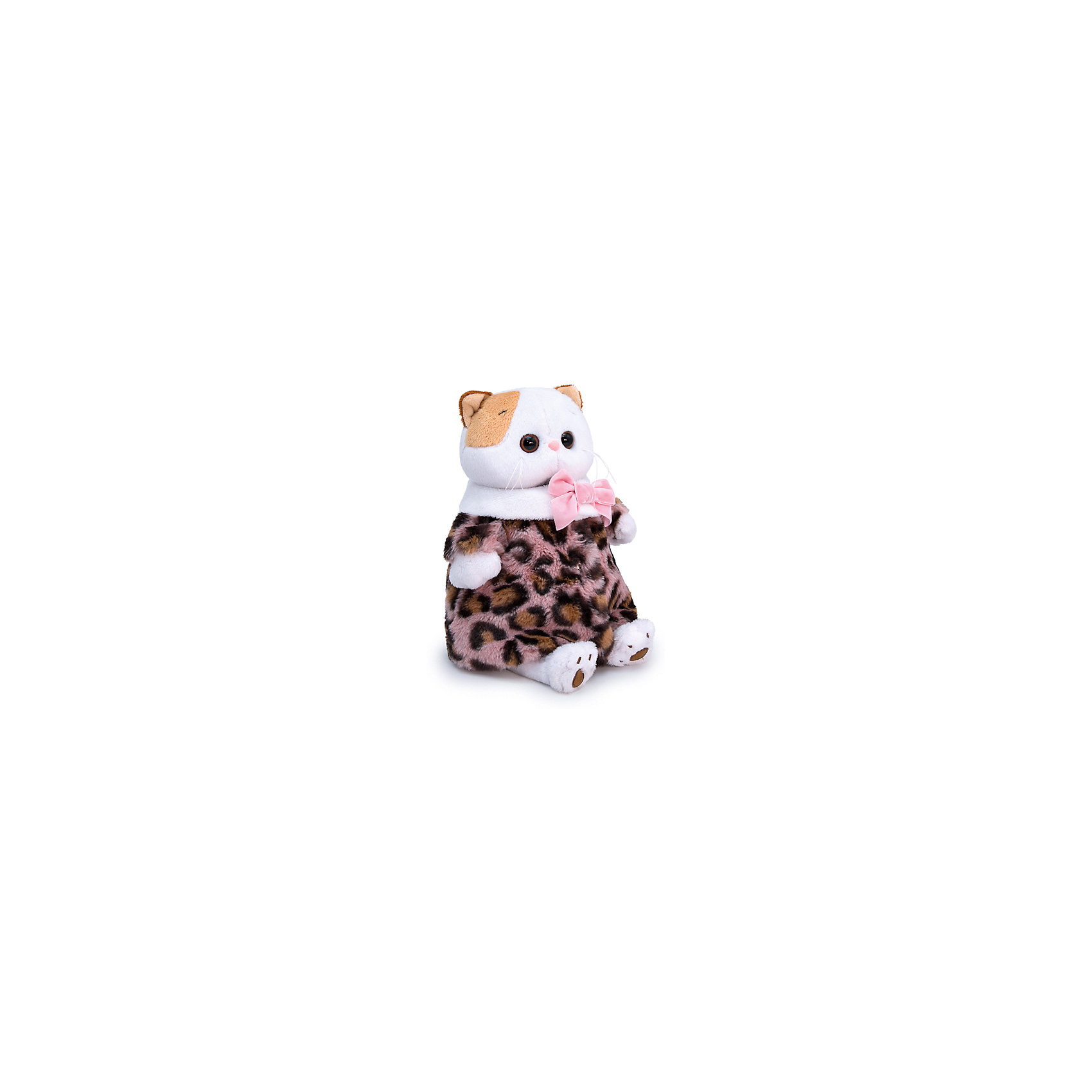 фото Мягкая игрушка budi basa кошечка ли-ли в леопардовой шубке, 24 см