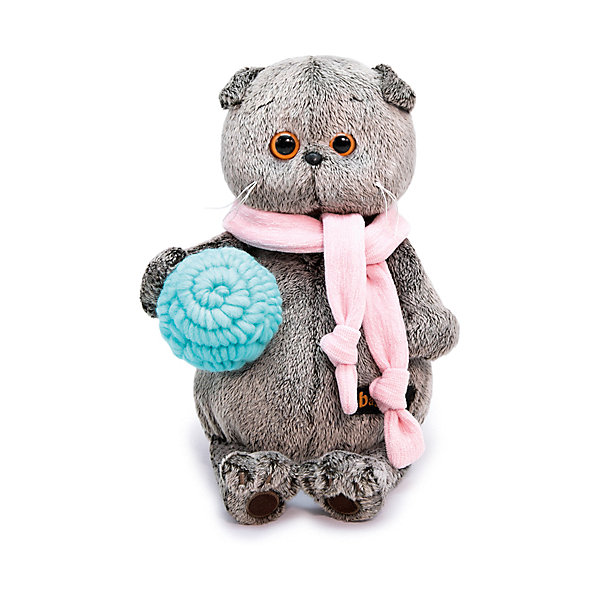 

Мягкая игрушка Budi Basa Кот Басик в шарфике и с клубком, 19 см, Коричневый, Мягкая игрушка Budi Basa Кот Басик в шарфике и с клубком, 19 см