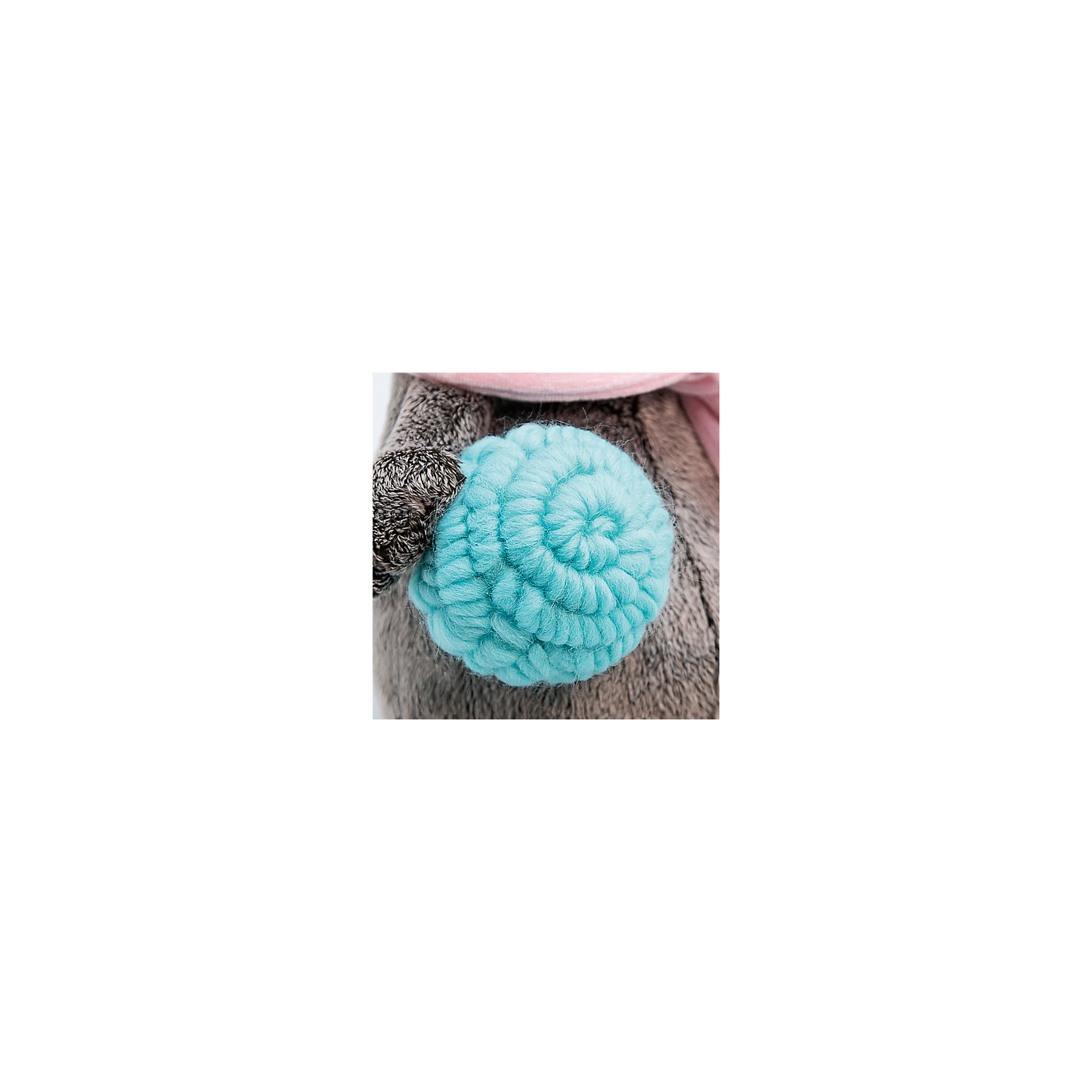 Мягкая игрушка Кот Басик в шарфике и с клубком, 19 см Budi Basa 13660167