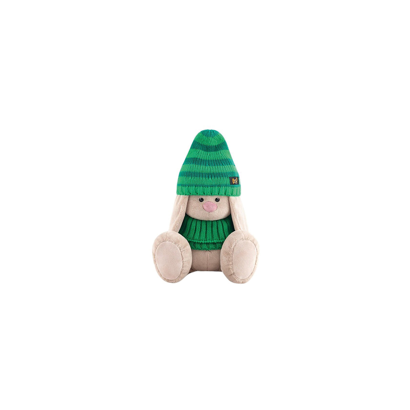 Мягкая игрушка Зайка Ми в зеленой шапке и снуде, 23 см Budi Basa 13660183