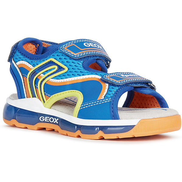 

Сандалии Geox, Синий/оранжевый, Сандалии Geox