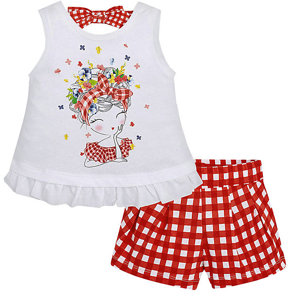 

Комплект Mayoral: майка и шорты, Красный, Комплект Mayoral: майка и шорты