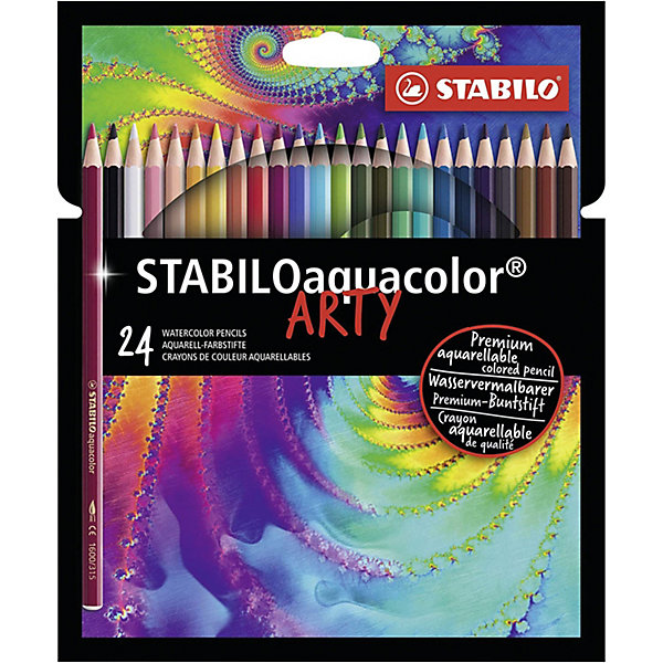 фото Акварельные карандаши stabilo aquacolor arty, 24 цвета