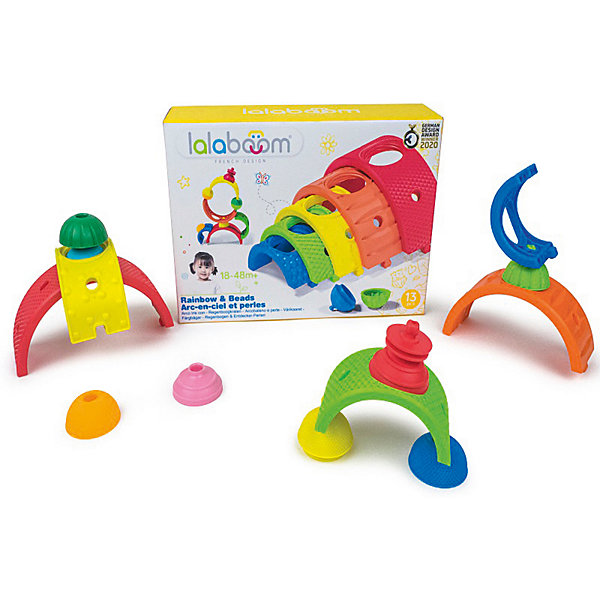 

Радужный конструктор Lalaboom, 13 деталей