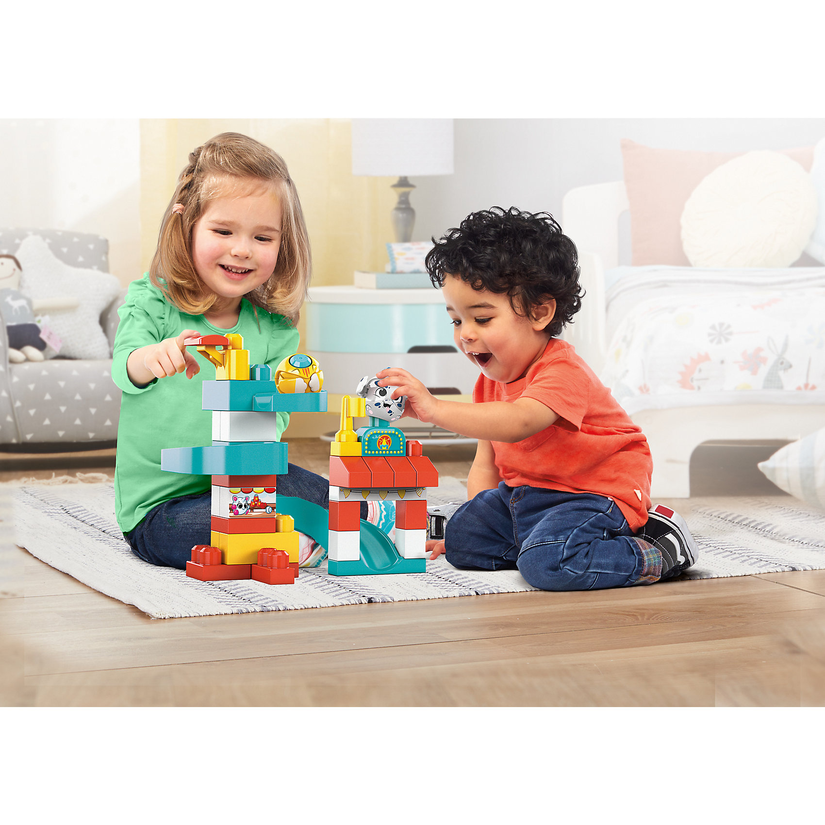 Конструктор Mega Bloks First Builders Прячься и катайся, 35 деталей Mattel 14042969