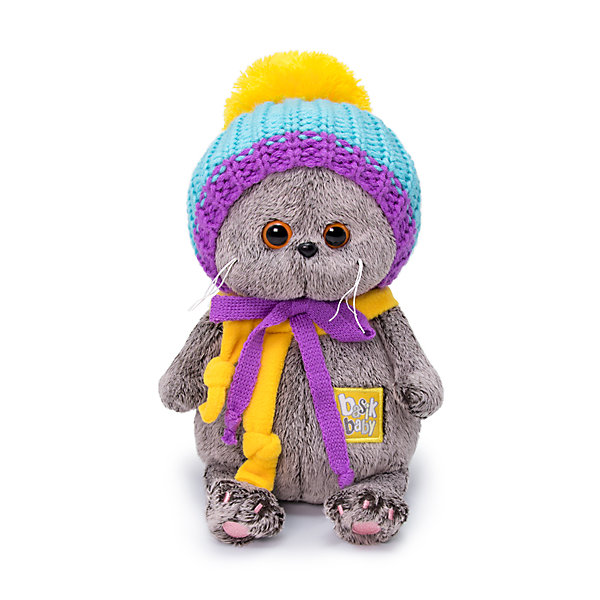 

Мягкая игрушка Budi Basa Кот Басик baby в вязаной шапке, 20 см, Коричневый, Мягкая игрушка Budi Basa Кот Басик baby в вязаной шапке, 20 см