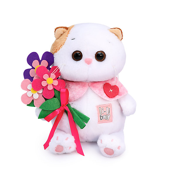

Мягкая игрушка Budi Basa Кошечка Ли-Ли baby с цветами из фетра, 20 см, Бежевый, Мягкая игрушка Budi Basa Кошечка Ли-Ли baby с цветами из фетра, 20 см