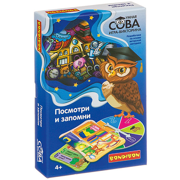 

Настольная игра Bondibon "Умная Сова", Посмотри и запомни