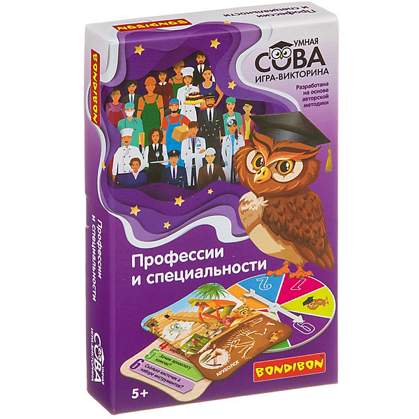 

Настольная игра Bondibon "Умная Сова", Профессии и специальности