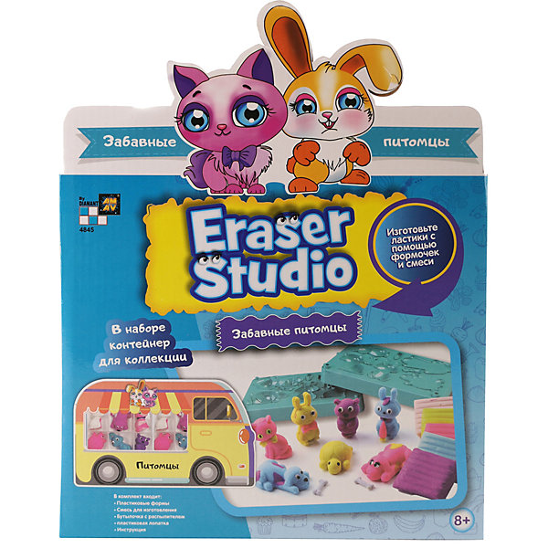 

Набор для изготовления ластиков Diamant Toys "Забавные питомцы, Набор для изготовления ластиков Diamant Toys "Забавные питомцы"