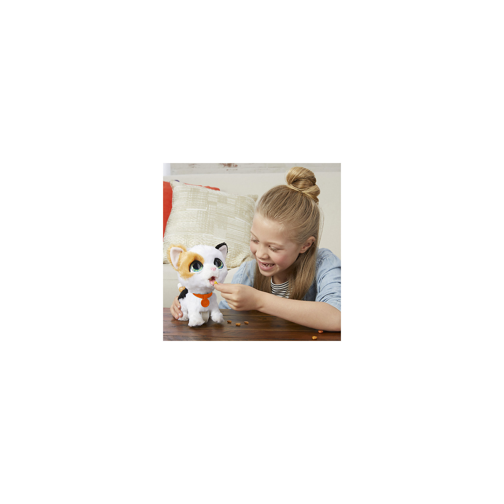 Интерактивная игрушка FurReal Friends "Шаловливый питомец" Котёнок, большой Hasbro 14132572