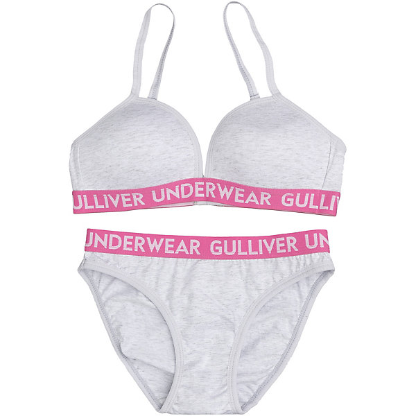 

Комплект Gulliver: бюстгальтер и трусы, Серый, Комплект Gulliver: бюстгальтер и трусы