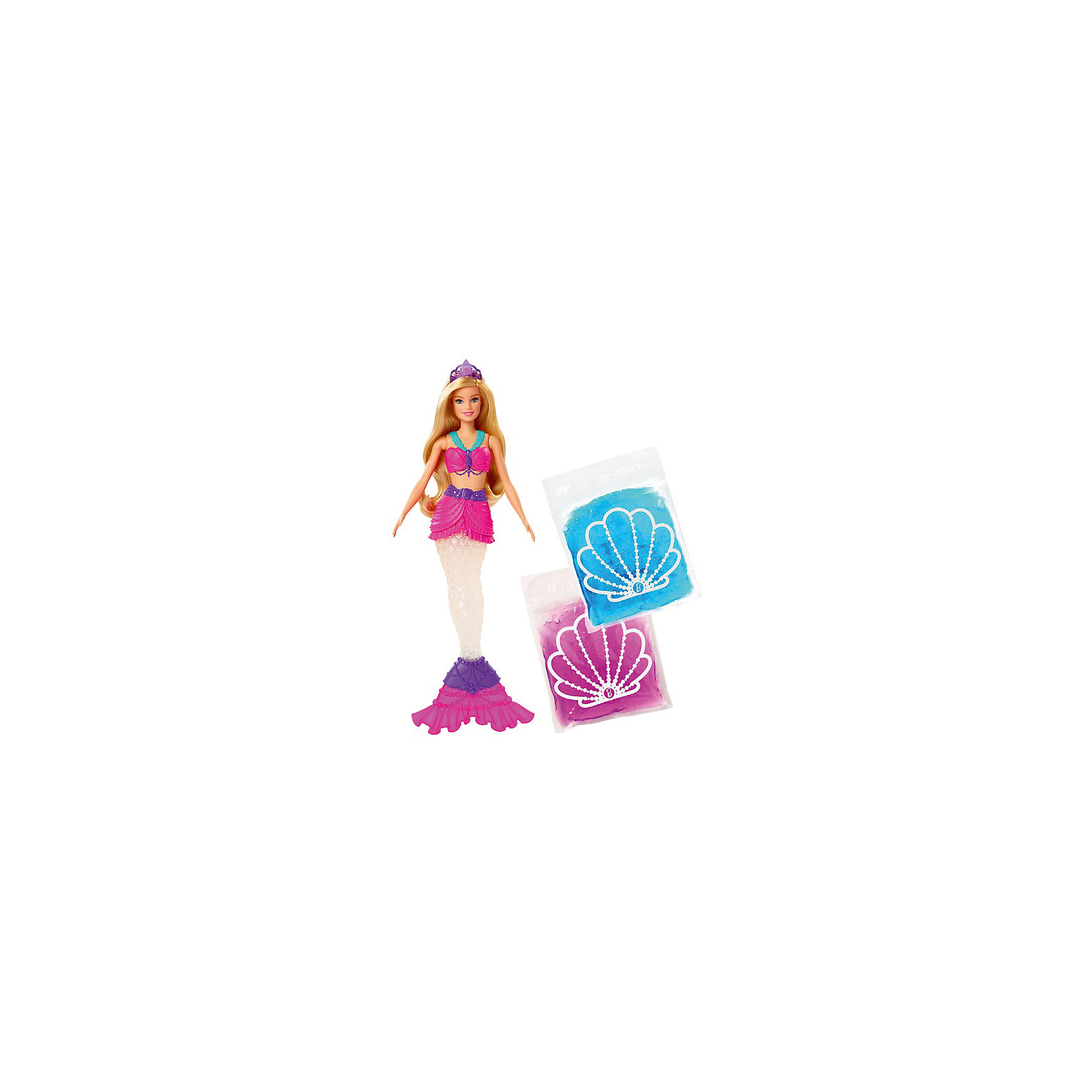 фото Кукла barbie русалочка со слаймом mattel