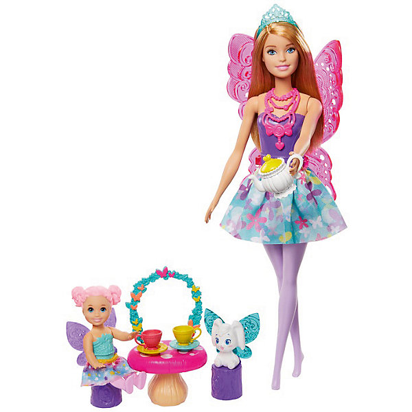 

Игровой набор Barbie Dreamtopia "Заботливая принцесса" Чаепитие, Разноцветный, Игровой набор Barbie Dreamtopia "Заботливая принцесса" Чаепитие