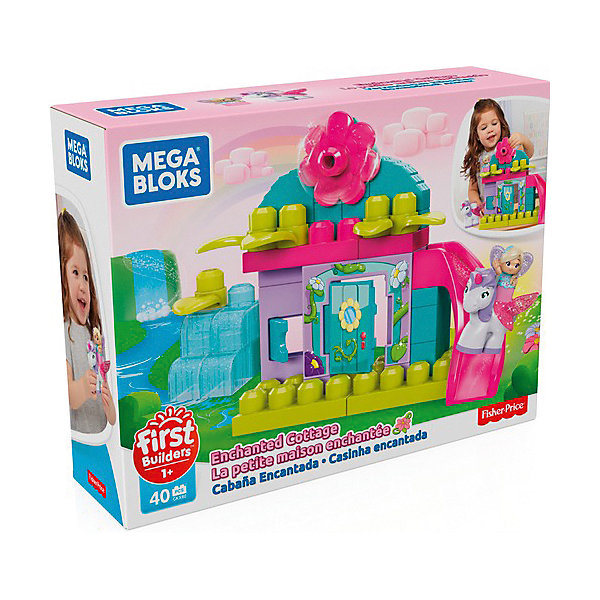 

Конструктор Mega Bloks Волшебный коттедж, 40 деталей, Разноцветный, Конструктор Mega Bloks Волшебный коттедж, 40 деталей