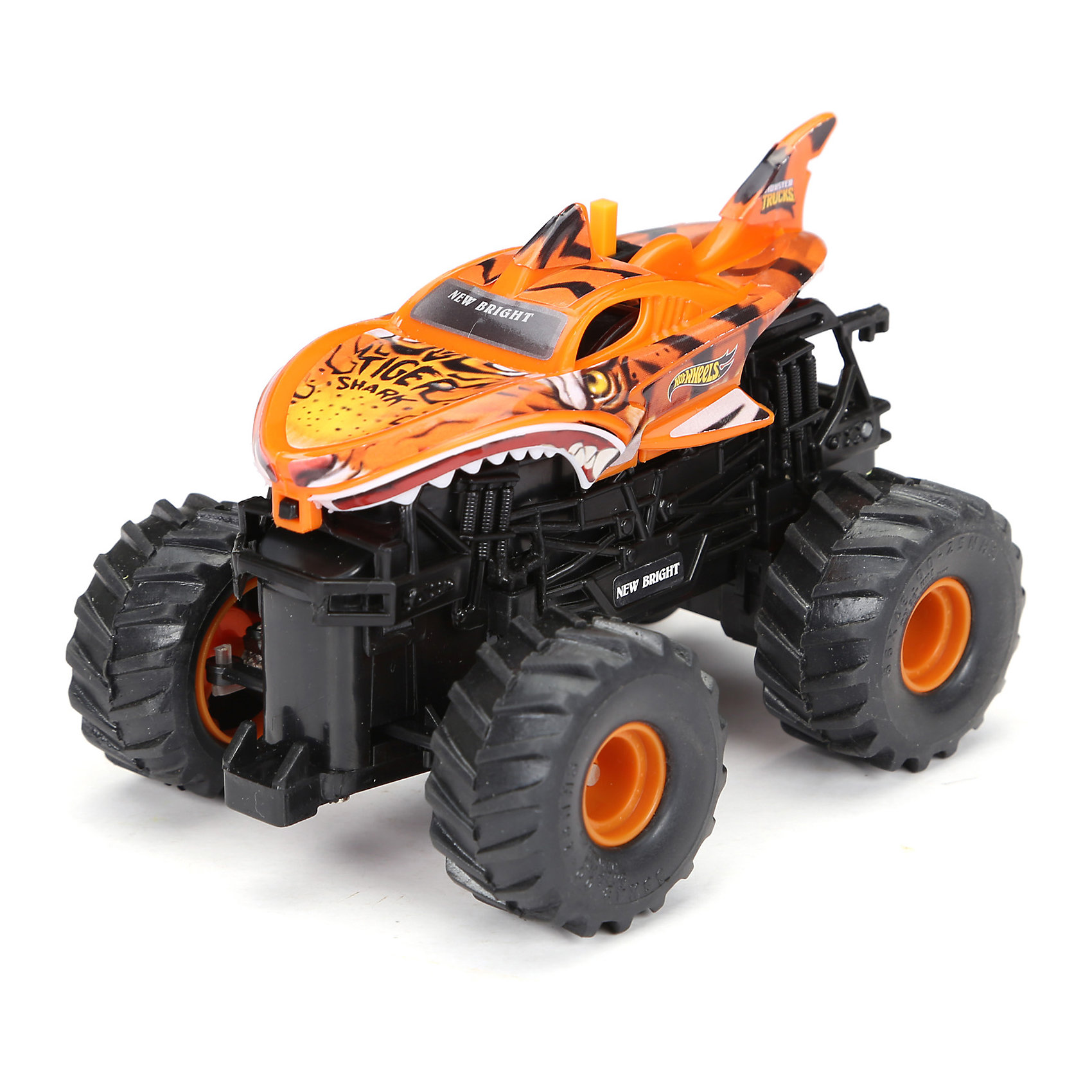 фото Радиоуправляемая машинка машинка new bright monster truck 1:43, оранжевая