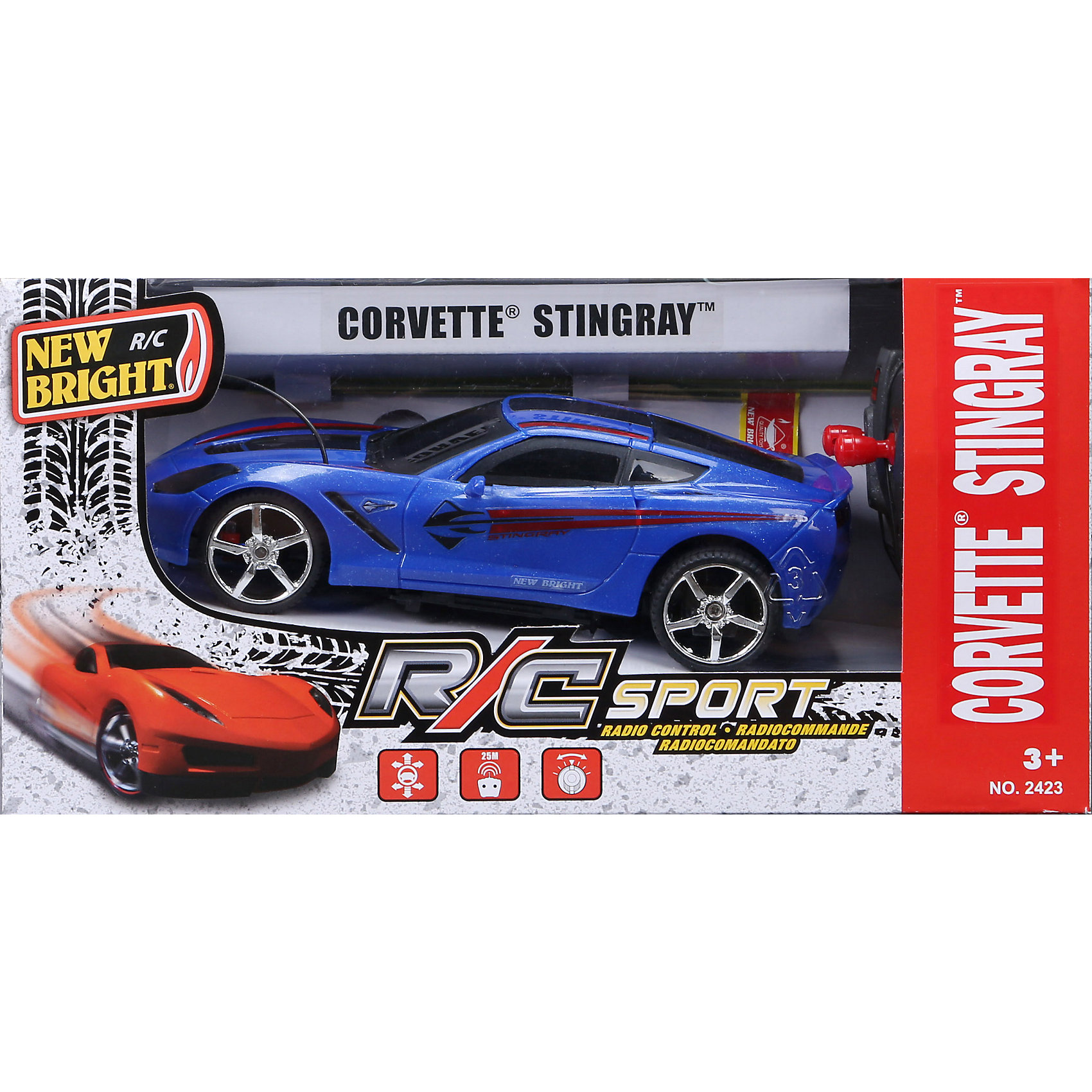 Радиоуправляемая машинка Sport Car 1:24, синяя New Bright 14209181