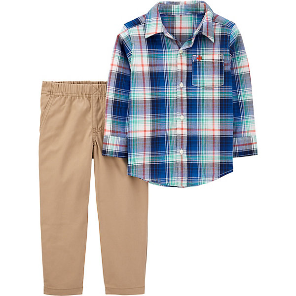 

Комплект Carters: рубашка и брюки, Синий, Комплект Carters: рубашка и брюки