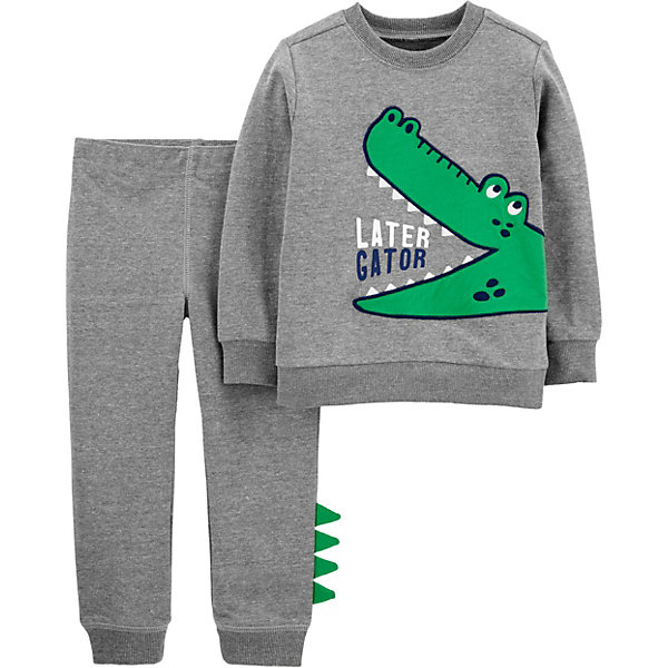 

Комплект Carters: свитшот и брюки, Серый, Комплект Carters: свитшот и брюки