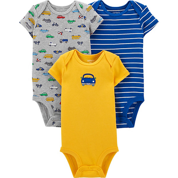 

Боди Carters, 3 шт, Разноцветный, Боди Carters, 3 шт
