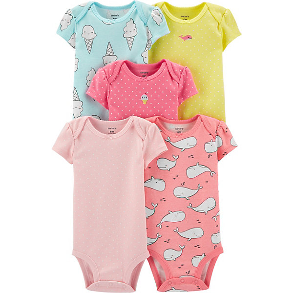 

Боди Carters, 5 шт, Разноцветный, Боди Carters, 5 шт
