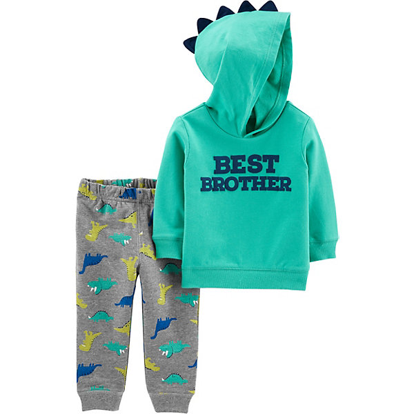 

Комплект Carters: худи и брюки, Бирюзовый, Комплект Carters: худи и брюки