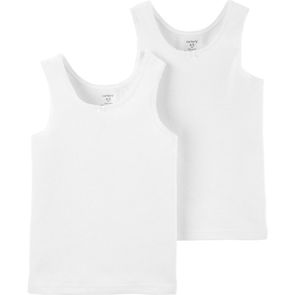 

Майка Carters, 2 шт, Белый, Майка Carters, 2 шт