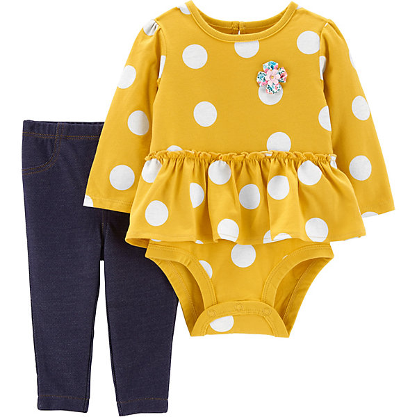 

Комплект Carters: боди и леггинсы, Желтый, Комплект Carters: боди и леггинсы