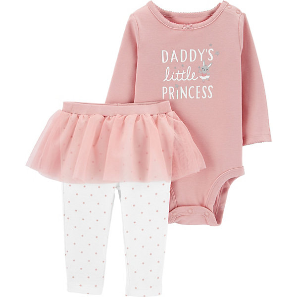 

Комплект Carters: боди и леггинсы, Светло-розовый, Комплект Carters: боди и леггинсы