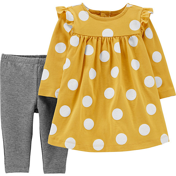

Комплект Carters: туника и леггинсы, Желтый, Комплект Carters: туника и леггинсы