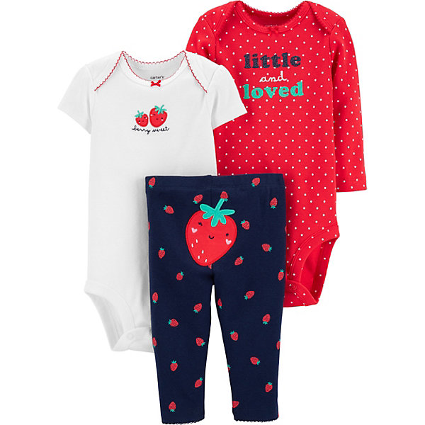 

Комплект Carters: боди 2 шт и леггинсы, Красный, Комплект Carters: боди 2 шт и леггинсы