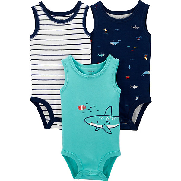 

Боди Carters, 3 шт, Разноцветный, Боди Carters, 3 шт