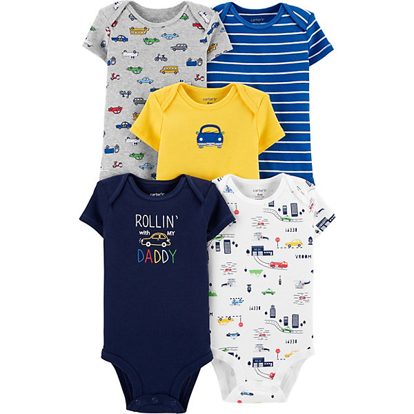

Боди Carters, 5 шт, Разноцветный, Боди Carters, 5 шт