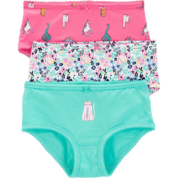 

Трусы Carters, 3 шт, Разноцветный, Трусы Carters, 3 шт
