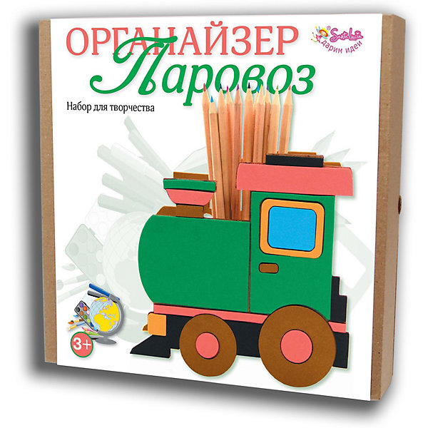 

Набор для творчества Santa Lucia "Органайзер" Паровоз, Разноцветный, Набор для творчества Santa Lucia "Органайзер" Паровоз