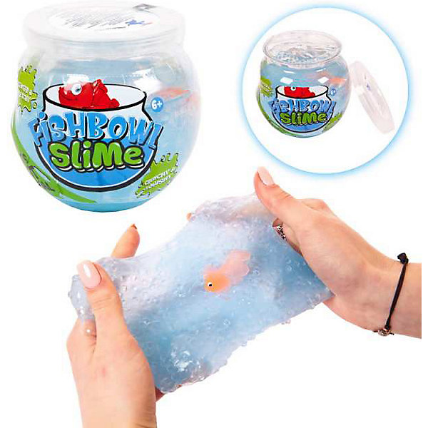 фото Слайм junfa fishbowl slime "мини-аквариум с рыбкой" junfa toys