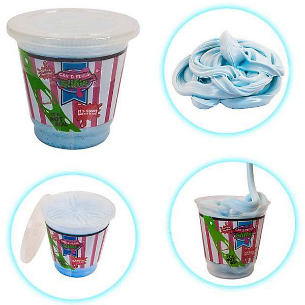 

Слайм Junfa Can d floss slime "Сахарная вата, Голубой, Слайм Junfa Can d floss slime "Сахарная вата"