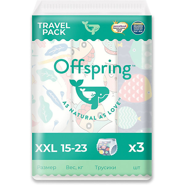 фото Трусики-подгузники offspring 15-23 кг., 3 шт.