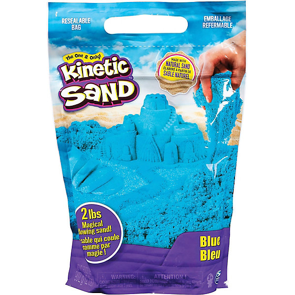 

Песок для лепки Kinetic Sand большой, Голубой, Песок для лепки Kinetic Sand большой