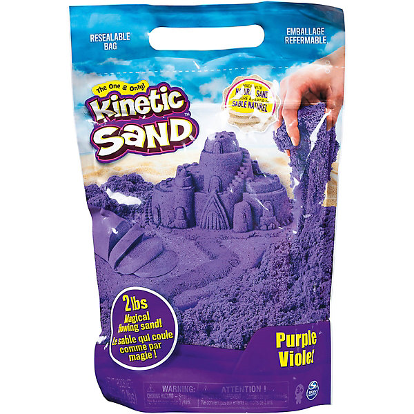 

Песок для лепки Kinetic Sand большой, Фиолетовый, Песок для лепки Kinetic Sand большой