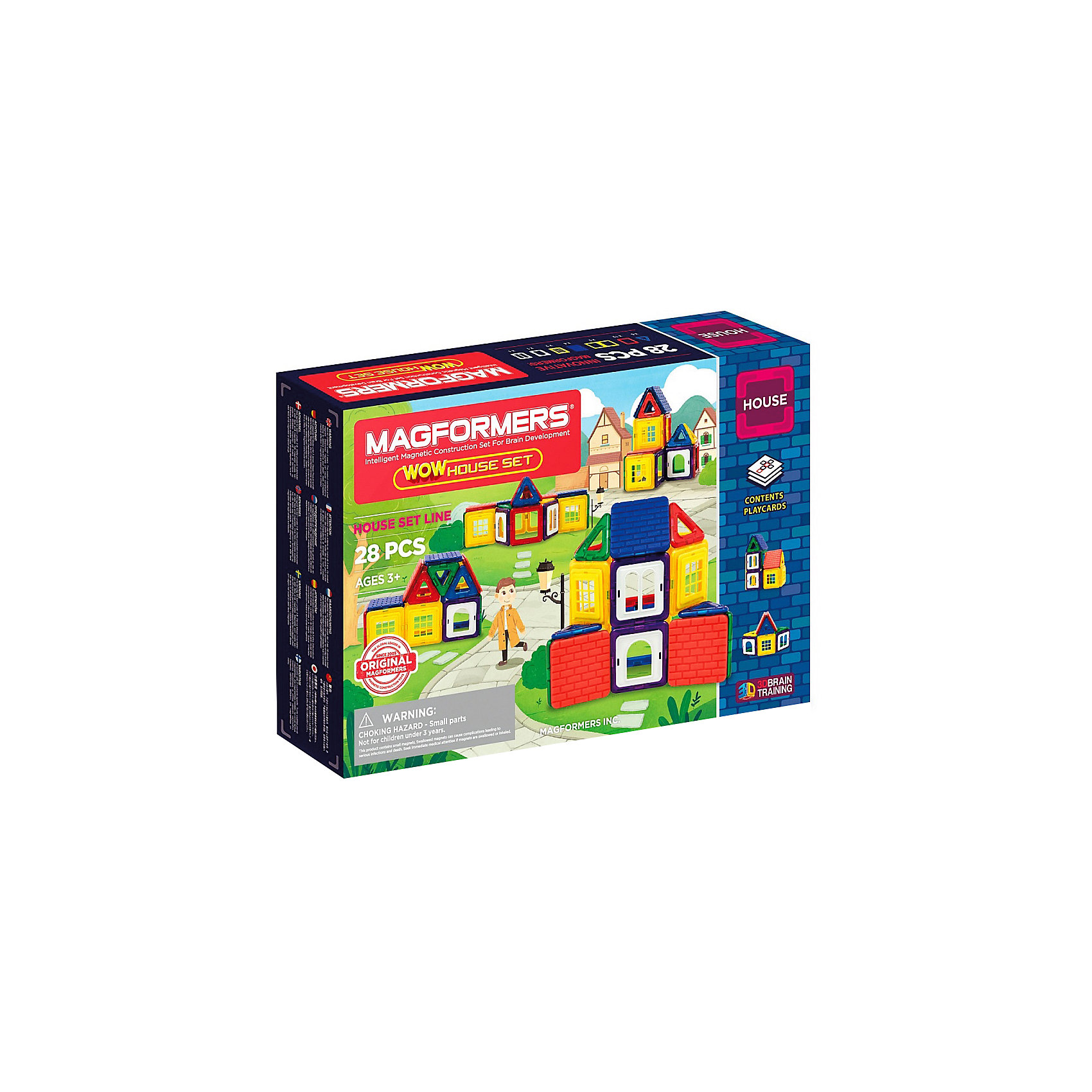 Магнитный конструктор Wow House Set, 28 деталей Magformers 14325015