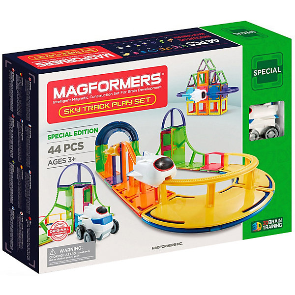 

Магнитный конструктор Magformers Sky Track Play Set, 44 детали, Разноцветный, Магнитный конструктор Magformers Sky Track Play Set, 44 детали