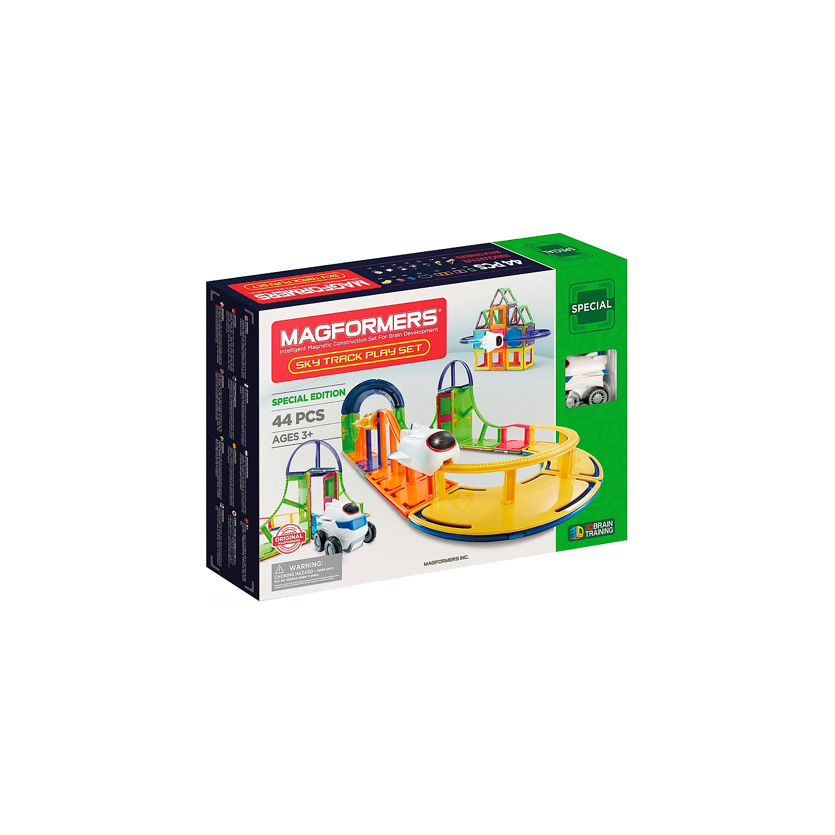 Магнитный конструктор Sky Track Play Set, 44 детали Magformers 14325017