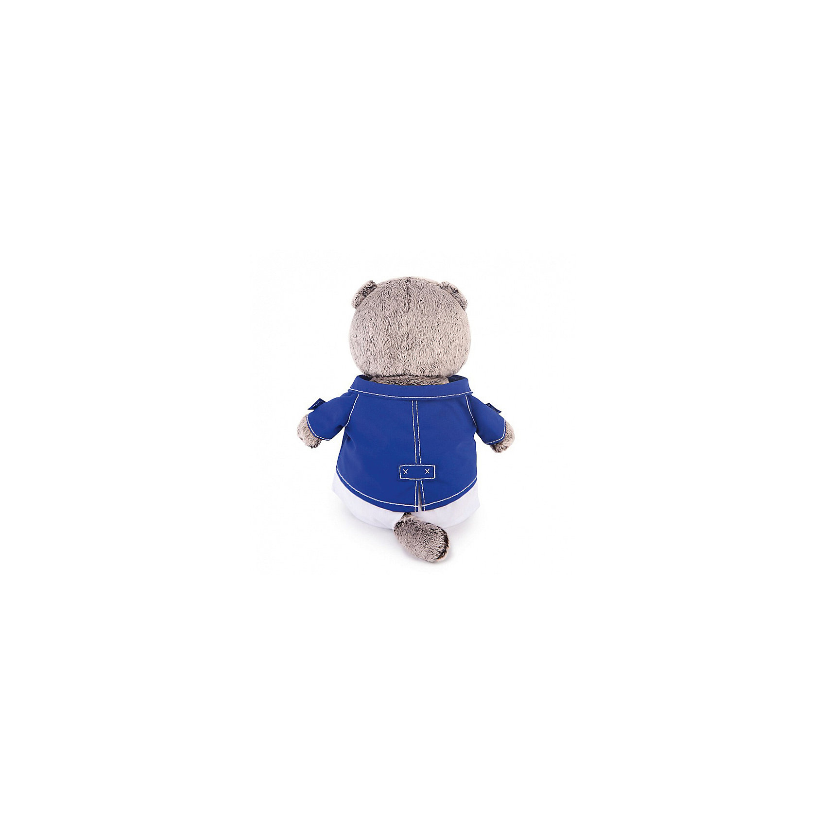 фото Одежда для мягкой игрушки budi basa синий китель и белые брюки, 22 см